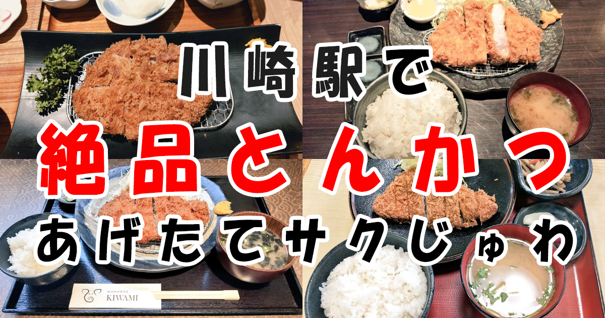 川崎駅の美味いとんかつ（あげたてサクサクジューシー）