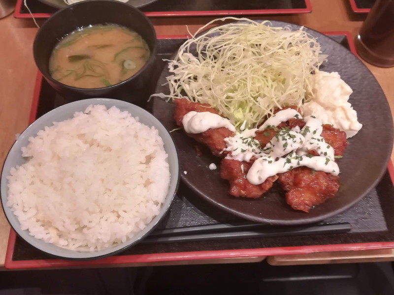 串かつでんがな　川崎店　日替わり定食（チキン南蛮）